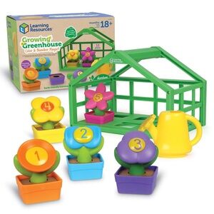 Learning Resources Green Growing Greenhouse Color & Number Playset